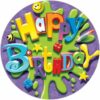 tarta oblea Happy Birthday