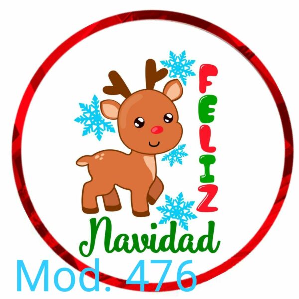 tarta oblea feliz navidad