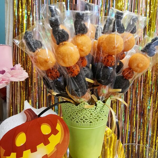 brochetas chuches halloween