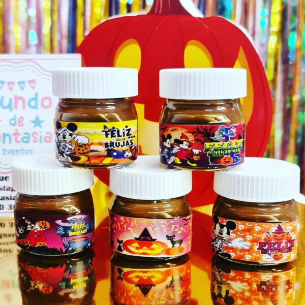 mini nutellas halloween