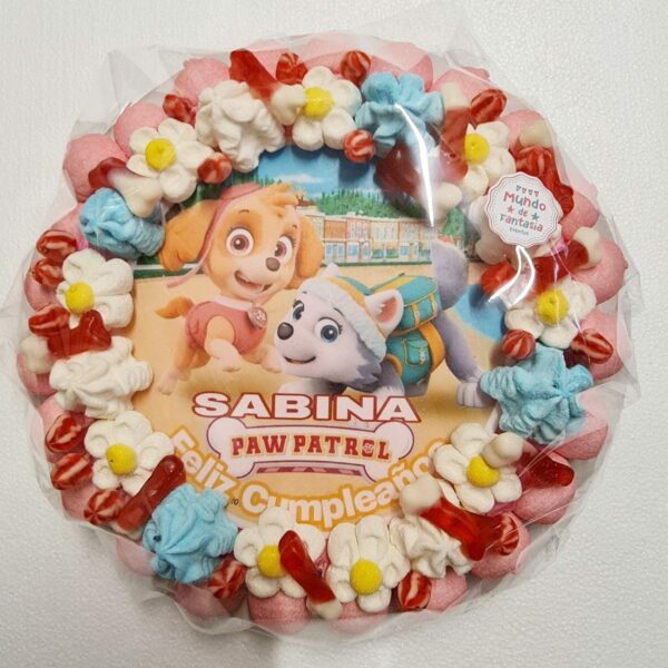 tarta de chuches patrulla canina