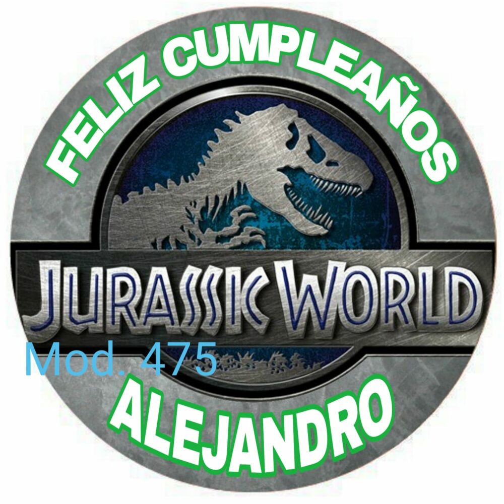 Oblea comestible decoración tartas Jurassic World​ - Mundo de Fantasia  Eventos
