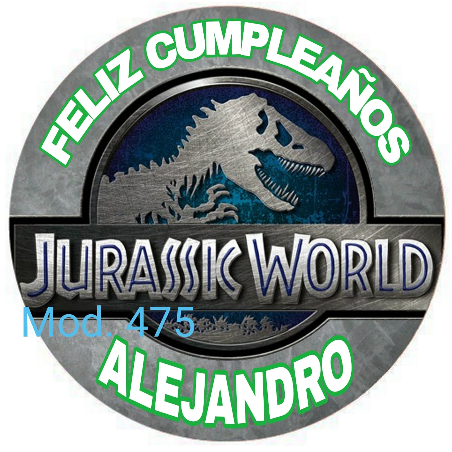 Oblea comestible decoración tartas Jurassic World​ - Mundo de Fantasia  Eventos