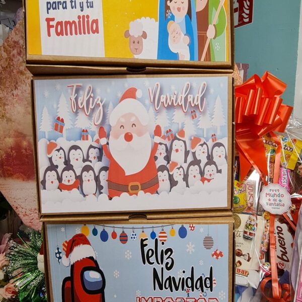 caja de navidad decorada