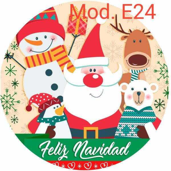 oblea tartas Feliz Navidad