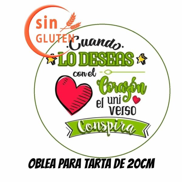 oblea comestible tarta de san valenton