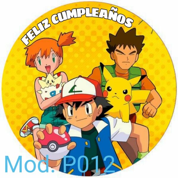 Oblea comestible decoración tartas Pokémon 478
