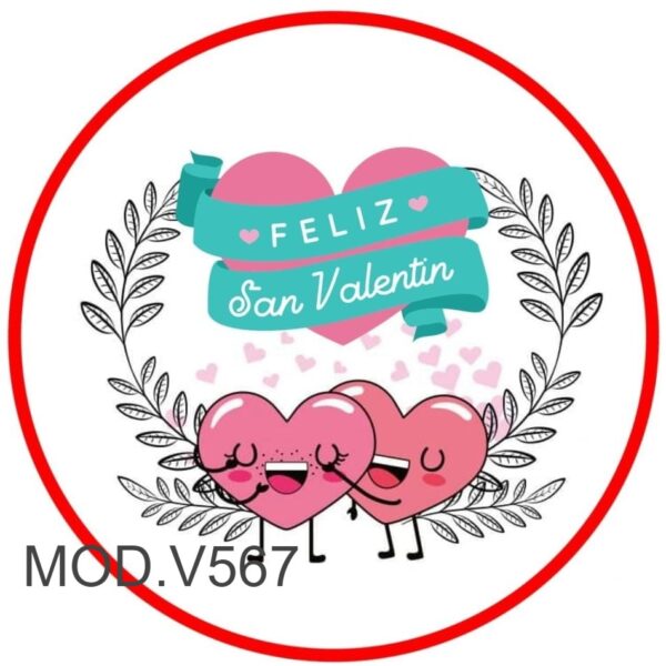 Oblea comestible decoración tartas San Valentín