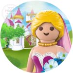 Oblea tarta princesa Playmobil