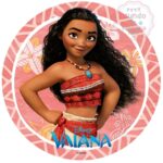 Oblea Vaiana tartas de cumpleaños