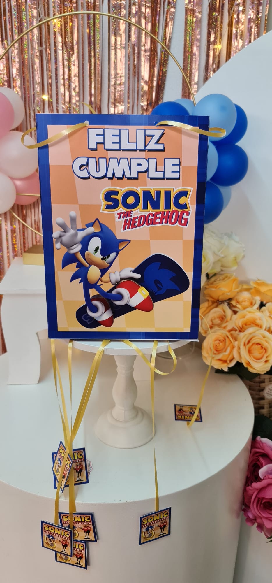 Piñata Sonic  Fiesta de cumpleaños de Sonic