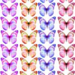 Oblea Tartas mariposas Multicolor A4