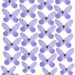 Oblea Tartas mariposas Morado A4
