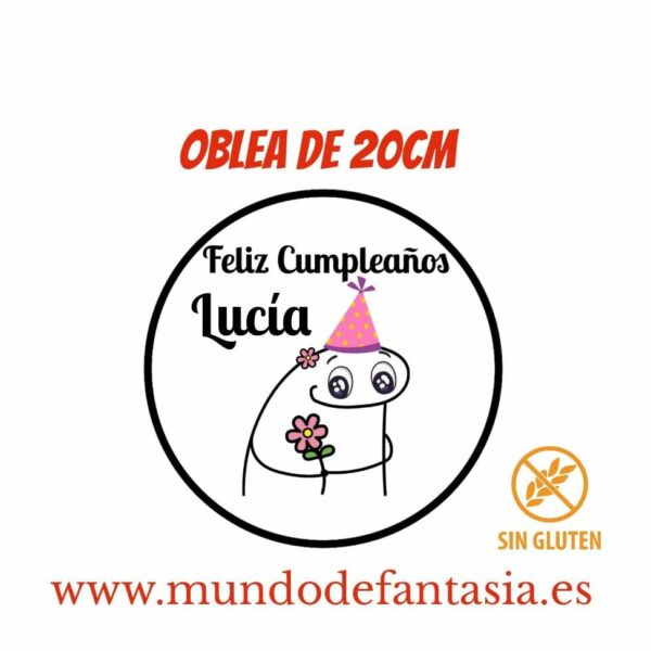 Oblea personalizada con Nombre