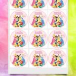 Oblea de 6cm personalizada Princesas