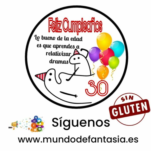 Oblea feliz cumpleaños