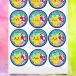 Oblea de 6cm personalizada Pokemon