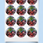 Oblea de 6cm personalizada Los Vengadores