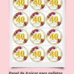 Oblea de 6cm personalizada 40