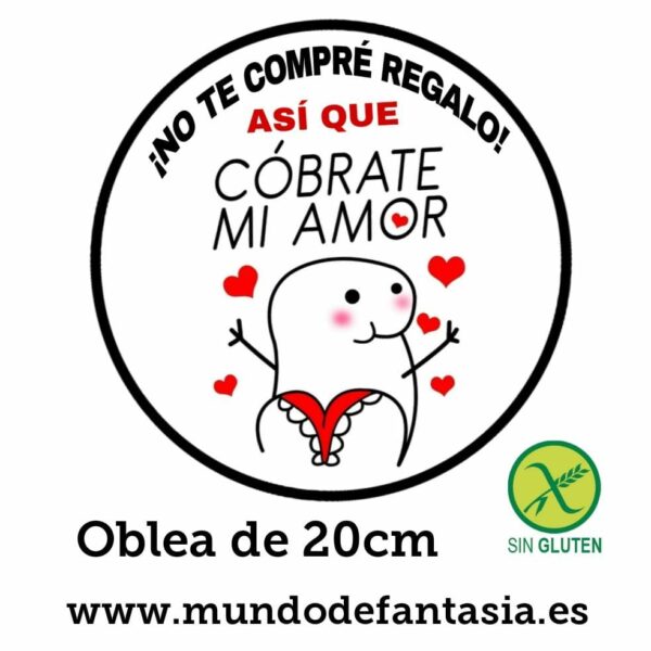 oblea tarta de cumpleaños