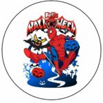 Oblea Halloween Spider-Man decoración tartas