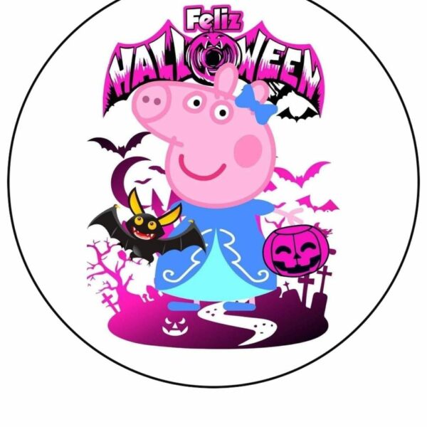 Oblea Halloween  Pepa Pig