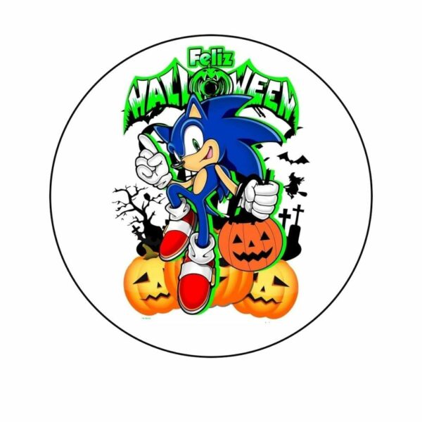 Oblea Halloween  Sonic
