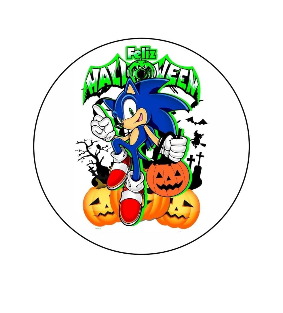 Oblea Halloween  Sonic