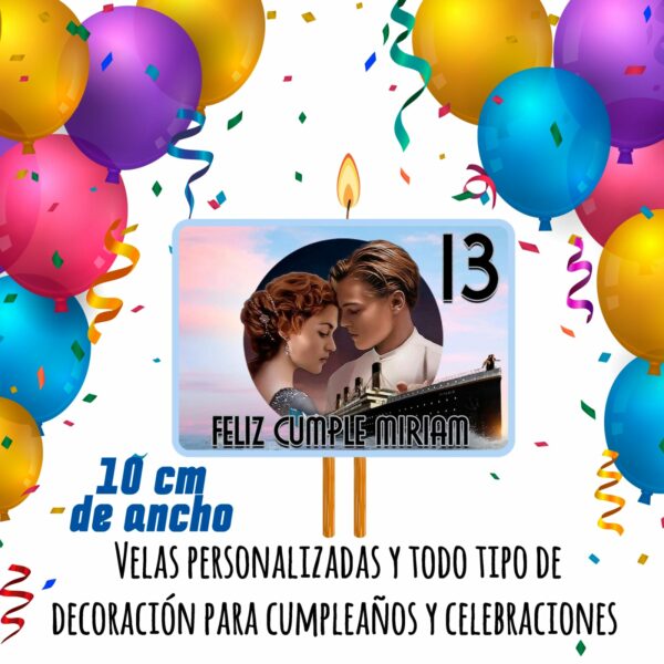 vela Cumpleaños Titanic