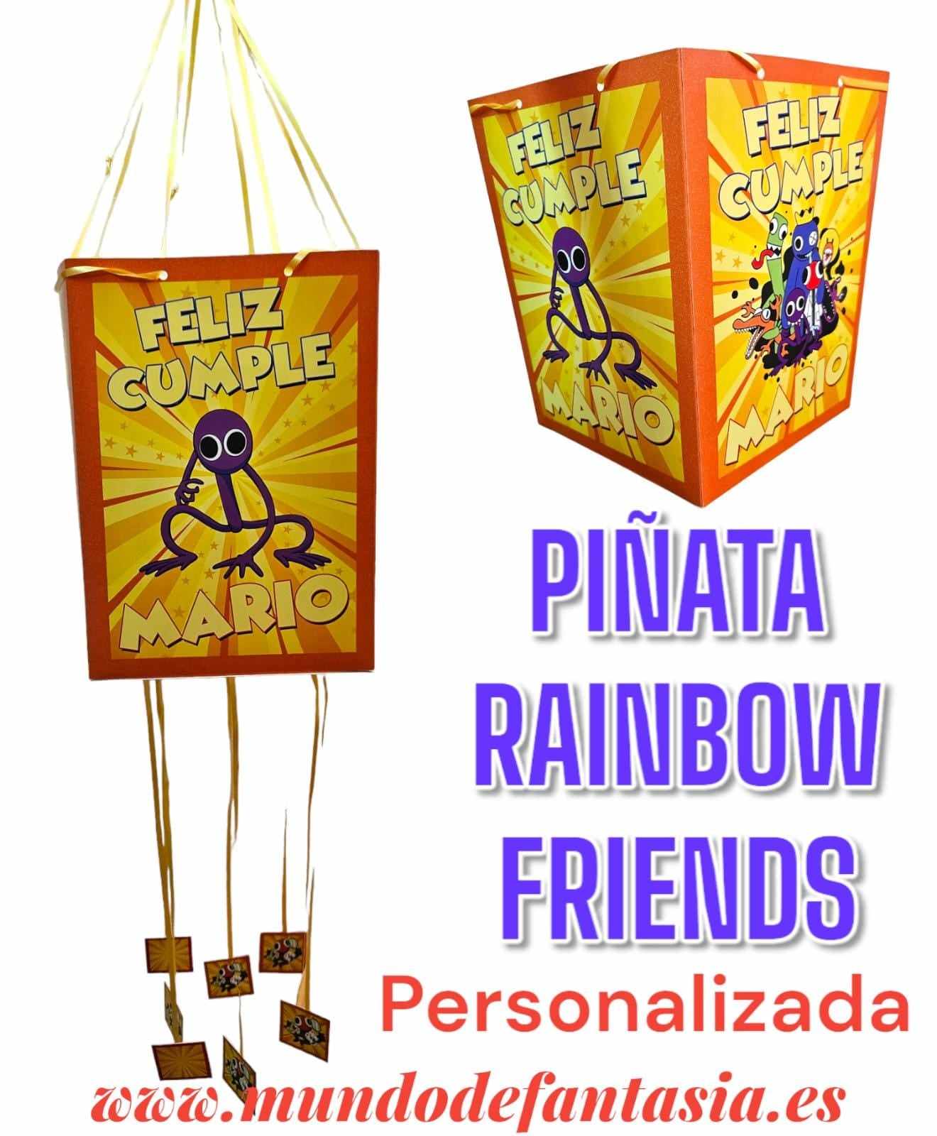 Diseño de cumpleaños rainbow friends