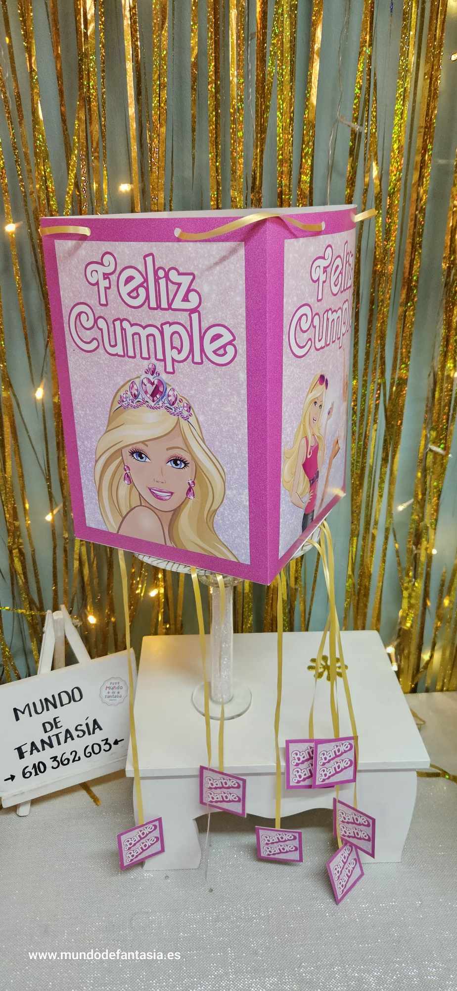 Piñata Barbie - Mundo de Fantasia Eventos