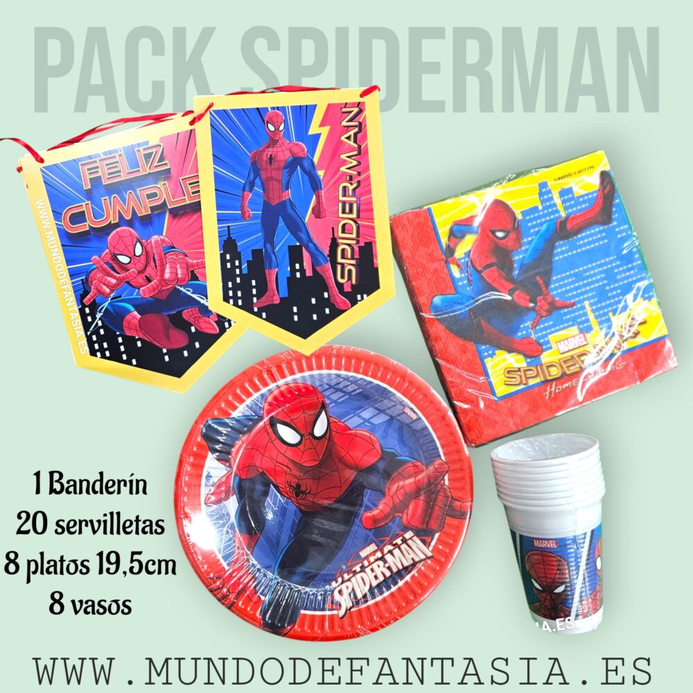 Pack de Cumpleaños Spiderman