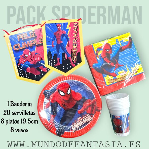 Pack de Cumpleaños Spiderman