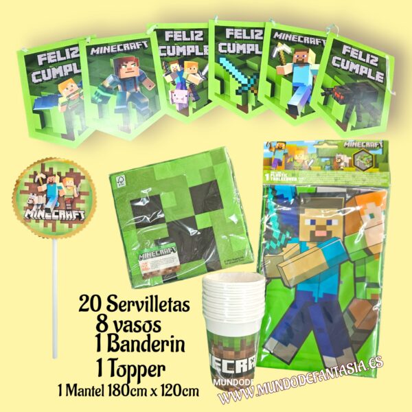 pack de cumpleaños Minecraft