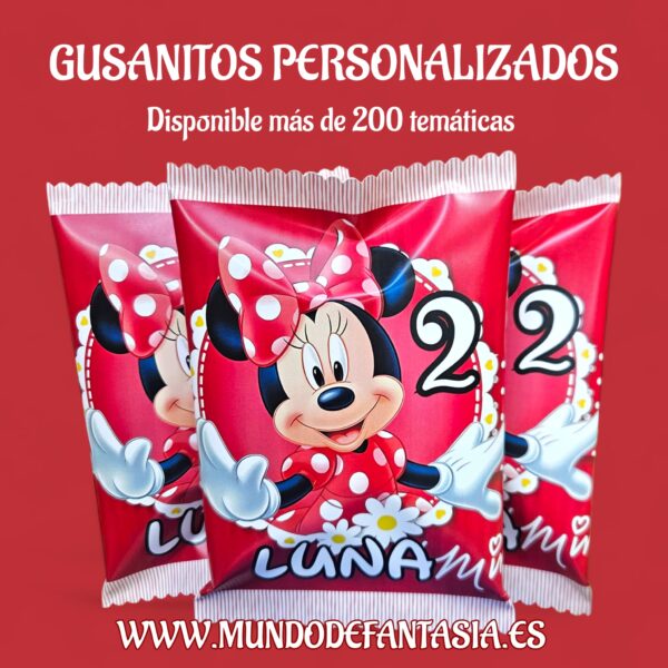 Bolsa de gusanitos personalizada